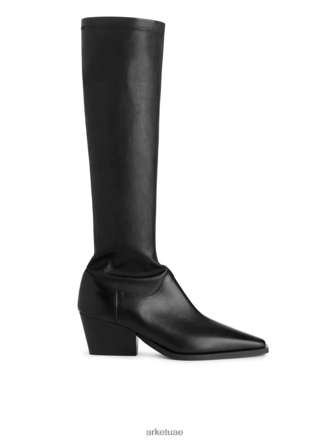 أحذية عبد اللطيف ARKET نحيف تمتد الأحذية الجلدية أسود BXB848731