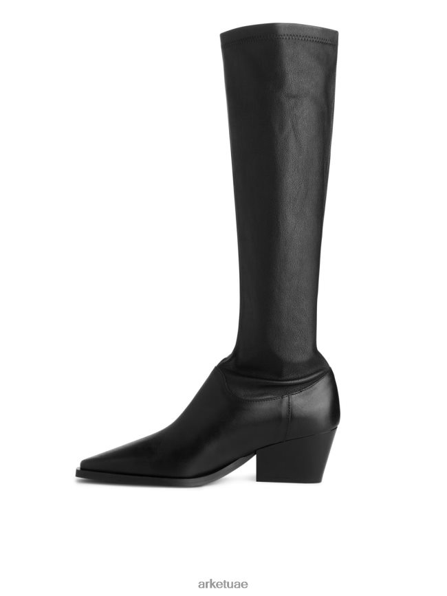 أحذية عبد اللطيف ARKET نحيف تمتد الأحذية الجلدية أسود BXB848731