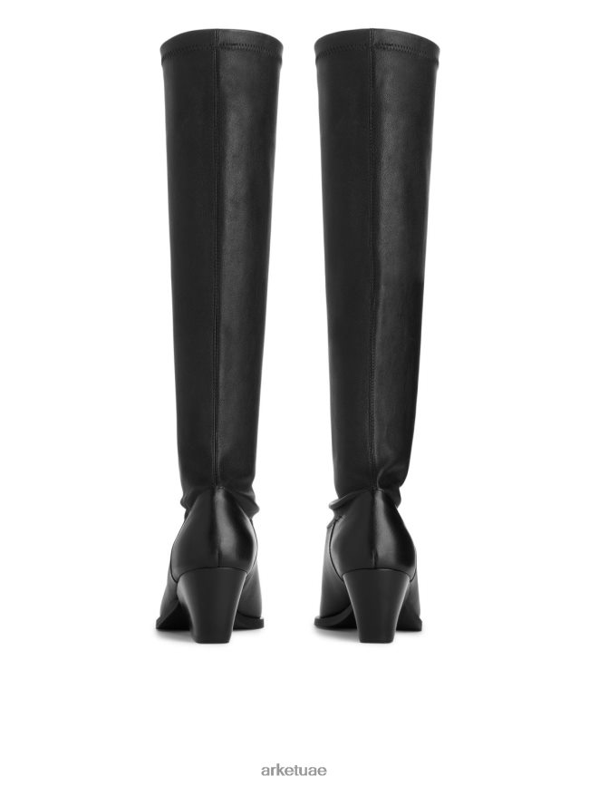 أحذية عبد اللطيف ARKET نحيف تمتد الأحذية الجلدية أسود BXB848731