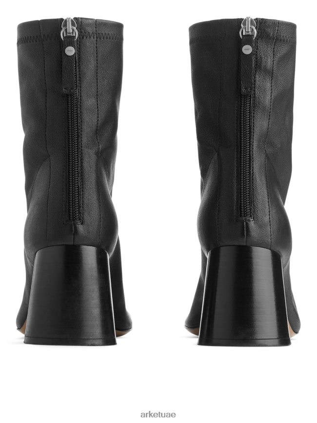 أحذية عبد اللطيف ARKET نحيف حذاء جورب من الجلد المطاطي أسود BXB848699