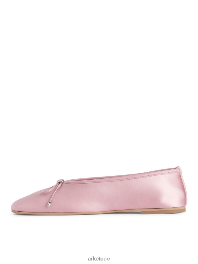 أحذية عبد اللطيف ARKET نحيف راقصات الباليه الساتان لون القرنفل BXB848718
