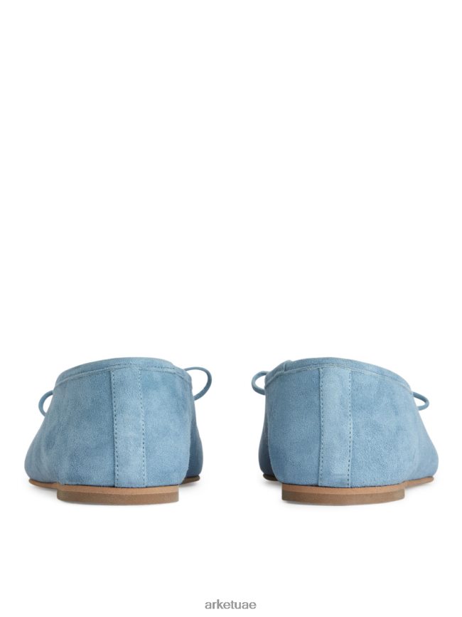 أحذية عبد اللطيف ARKET نحيف راقصة الباليه من جلد الغزال أزرق فاتح BXB848716