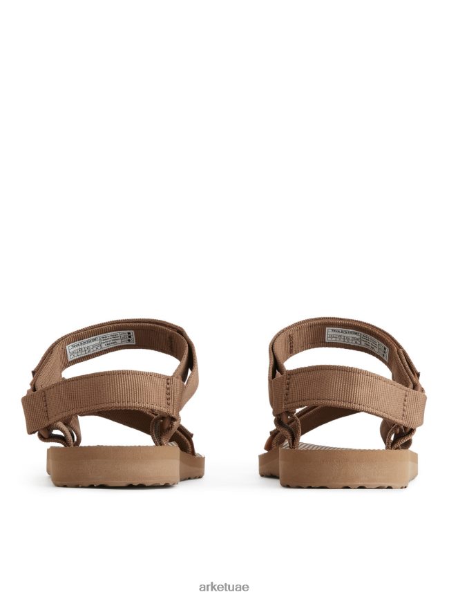 أحذية عبد اللطيف ARKET نحيف صندل تيفا العالمي الأصلي البني الفاتح BXB848644