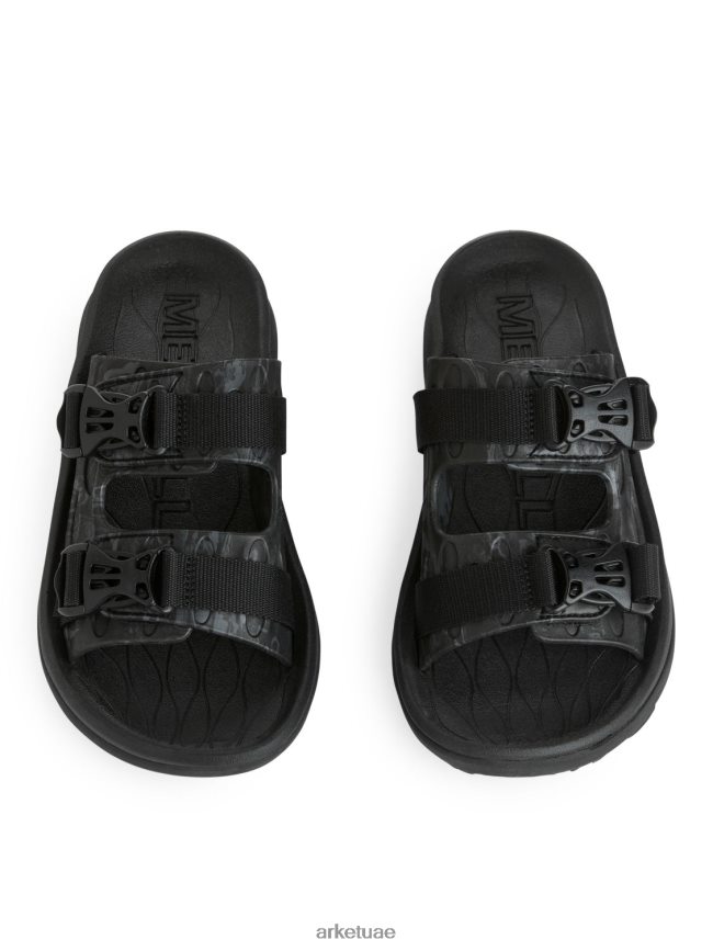 أحذية عبد اللطيف ARKET نحيف صندل ميريل هت فائق الالتفاف أسود BXB848665