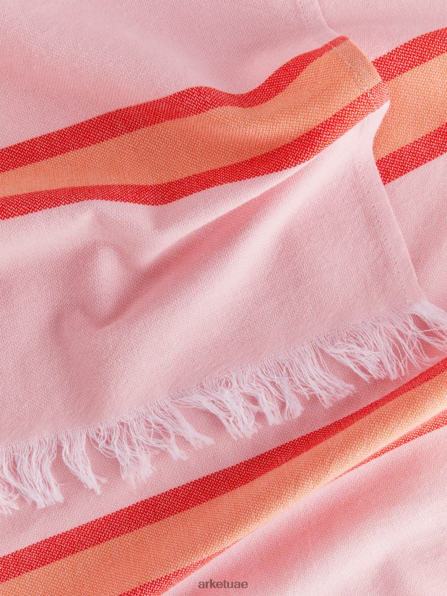 أدوات منزلية عبد اللطيف ARKET للجنسين بطانية الشاطئ القطنية وردي/أصفر BXB848633