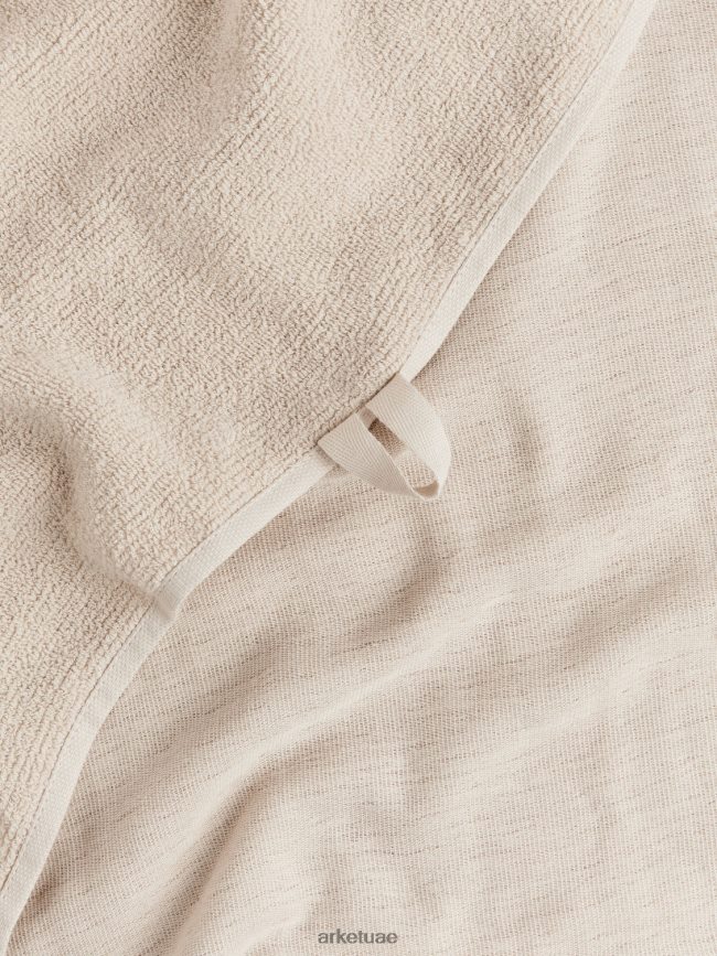 أدوات منزلية عبد اللطيف ARKET للجنسين منشفة قطن 70×140 سم اللون البيج BXB8481352