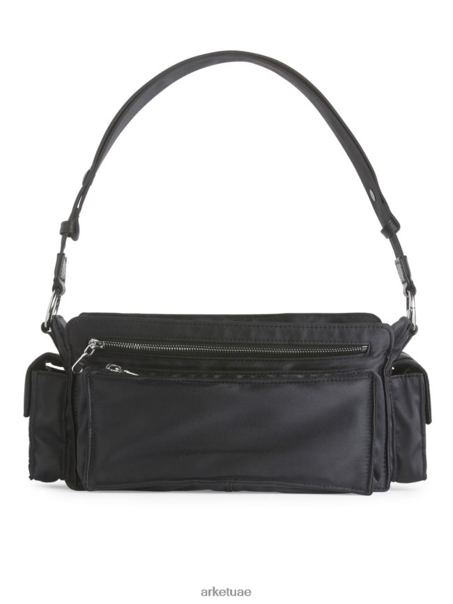 أكياس عبد اللطيف ARKET للجنسين حقيبة كتف أسود BXB848767