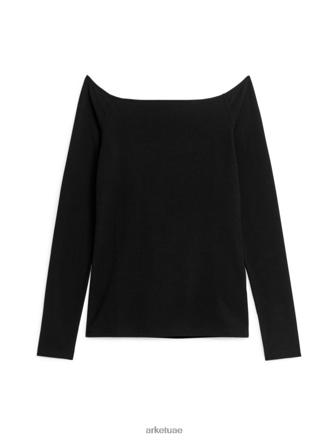 ملابس عبد اللطيف ARKET أطفال أعلى خارج الكتف أسود BXB848284