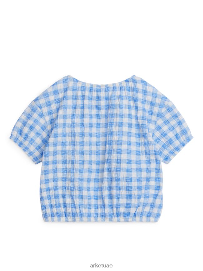 ملابس عبد اللطيف ARKET أطفال أعلى محكم ابيض ازرق BXB8481455