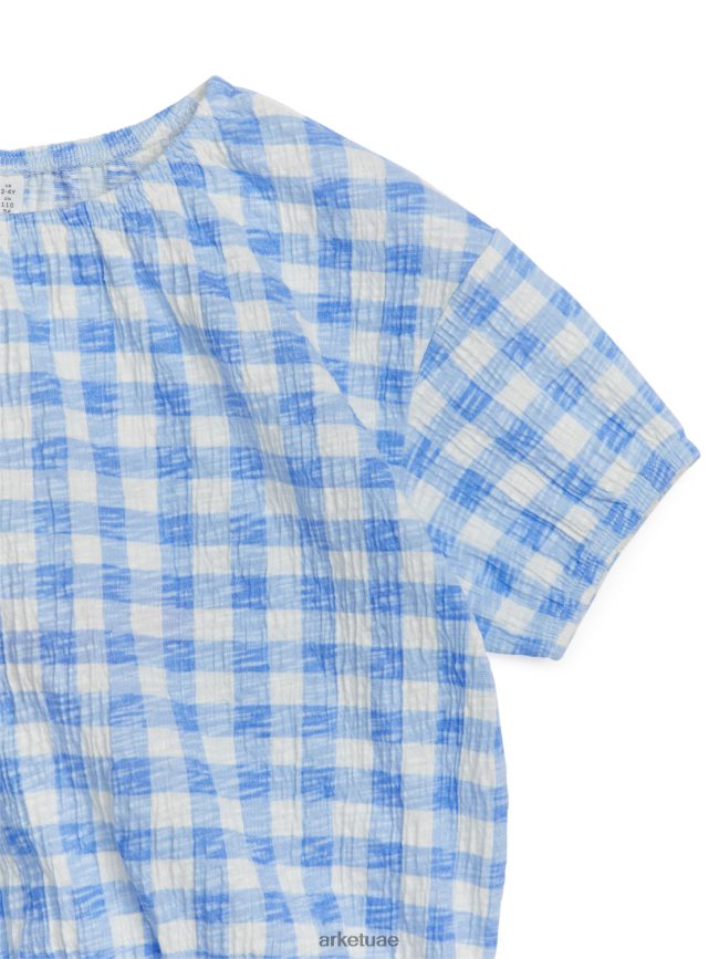 ملابس عبد اللطيف ARKET أطفال أعلى محكم ابيض ازرق BXB8481455