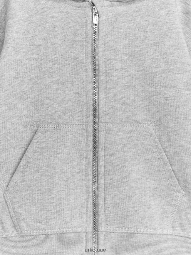ملابس عبد اللطيف ARKET أطفال الرمز البريدي هوديي رمادي فاتح BXB8481494