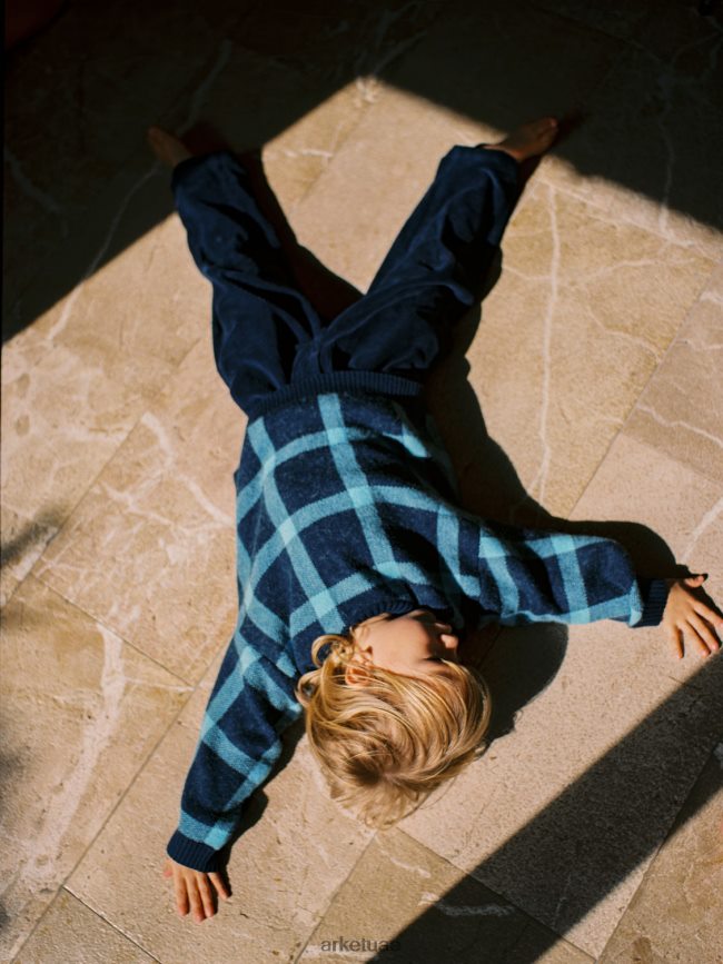 ملابس عبد اللطيف ARKET أطفال السراويل سروال قصير أزرق غامق BXB8481546