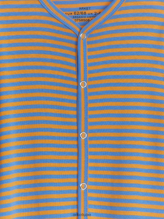 ملابس عبد اللطيف ARKET أطفال الكل في واحد بيجامة أزرق/برتقالي BXB8481685