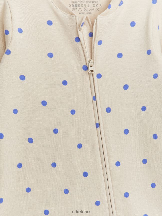 ملابس عبد اللطيف ARKET أطفال الكل في واحد بيجامة بيج/أزرق فاتح BXB8481754