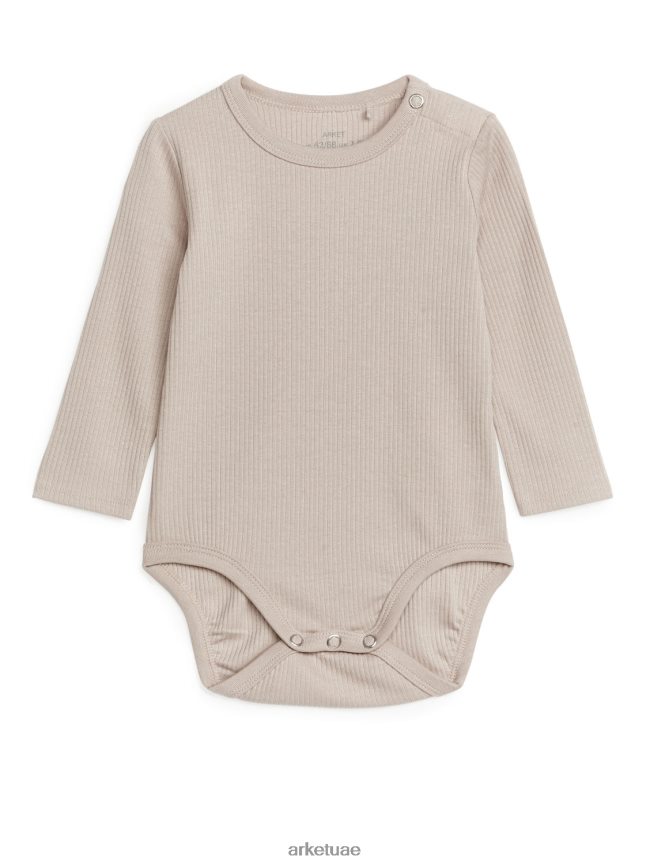 ملابس عبد اللطيف ARKET أطفال بدلة من القطن اللايوسل البيج الفاتح BXB8481755