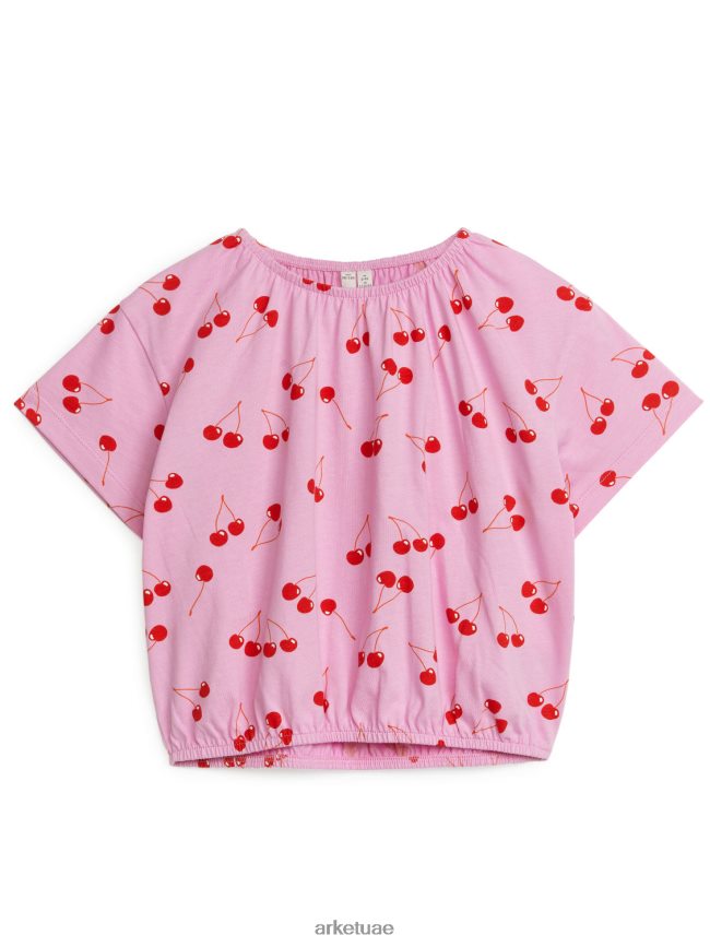 ملابس عبد اللطيف ARKET أطفال بلوزة جيرسي مجمعة ضخمة أحمر وردي BXB8481463