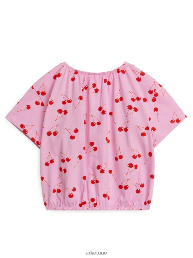 ملابس عبد اللطيف ARKET أطفال بلوزة جيرسي مجمعة ضخمة أحمر وردي BXB8481463