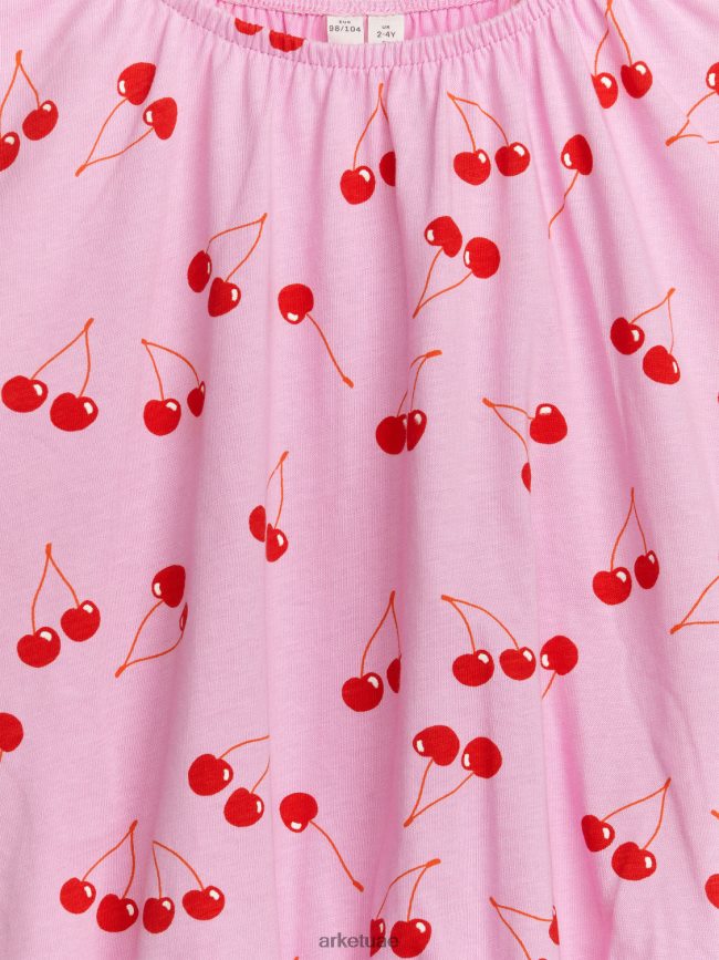 ملابس عبد اللطيف ARKET أطفال بلوزة جيرسي مجمعة ضخمة أحمر وردي BXB8481463