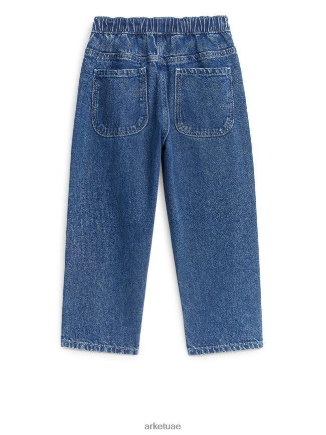 ملابس عبد اللطيف ARKET أطفال بنطال جينز مريح أزرق BXB8481577