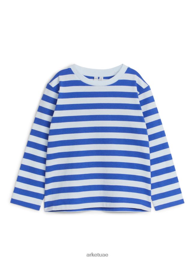ملابس عبد اللطيف ARKET أطفال تي شيرت بأكمام طويلة شريط أزرق BXB8481512