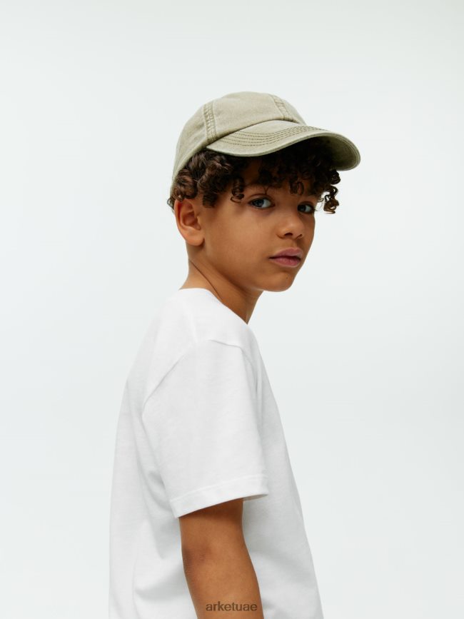 ملابس عبد اللطيف ARKET أطفال تي شيرت برقبة دائرية أبيض BXB8481433