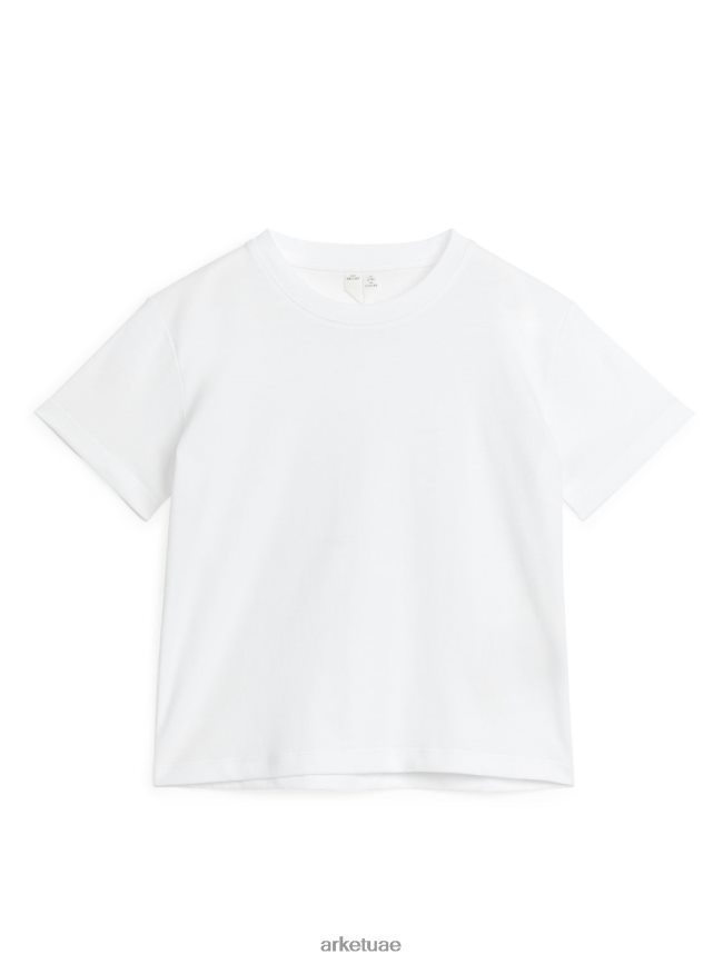 ملابس عبد اللطيف ARKET أطفال تي شيرت برقبة دائرية أبيض BXB8481433