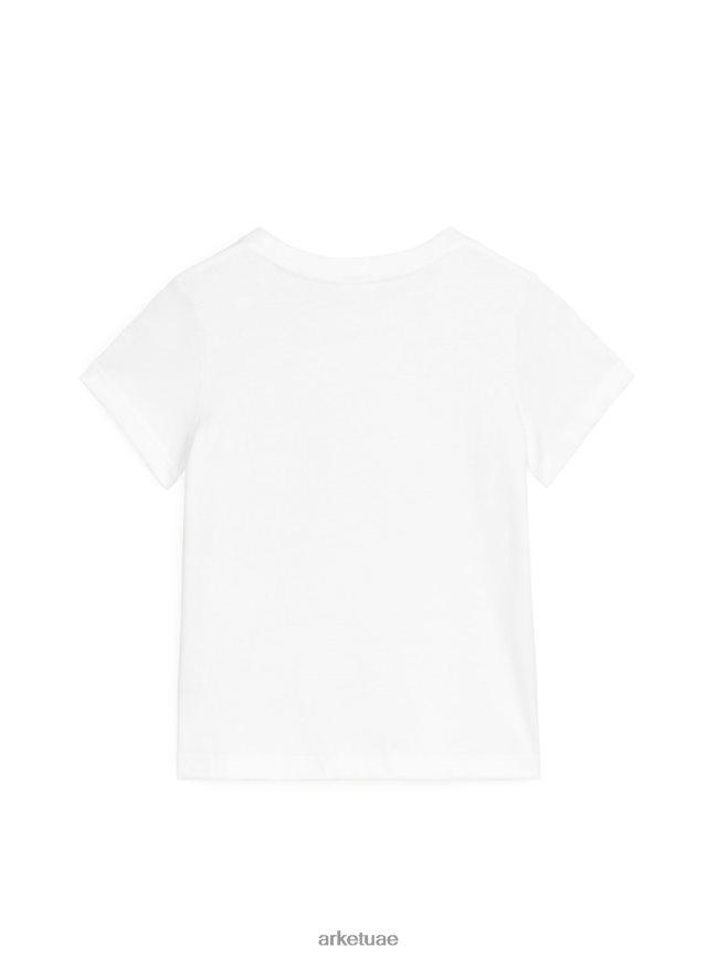 ملابس عبد اللطيف ARKET أطفال تي شيرت برقبة دائرية أبيض BXB8481532