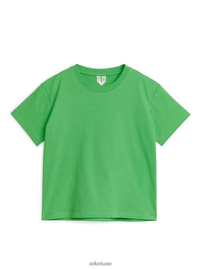ملابس عبد اللطيف ARKET أطفال تي شيرت برقبة دائرية أخضر BXB8481506