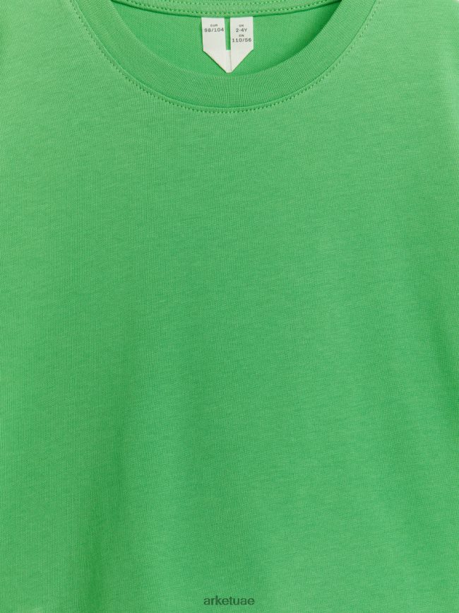 ملابس عبد اللطيف ARKET أطفال تي شيرت برقبة دائرية أخضر BXB8481506