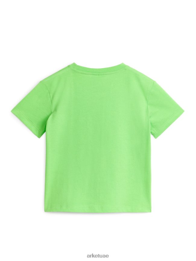 ملابس عبد اللطيف ARKET أطفال تي شيرت برقبة دائرية اخضر فاتح BXB8481472