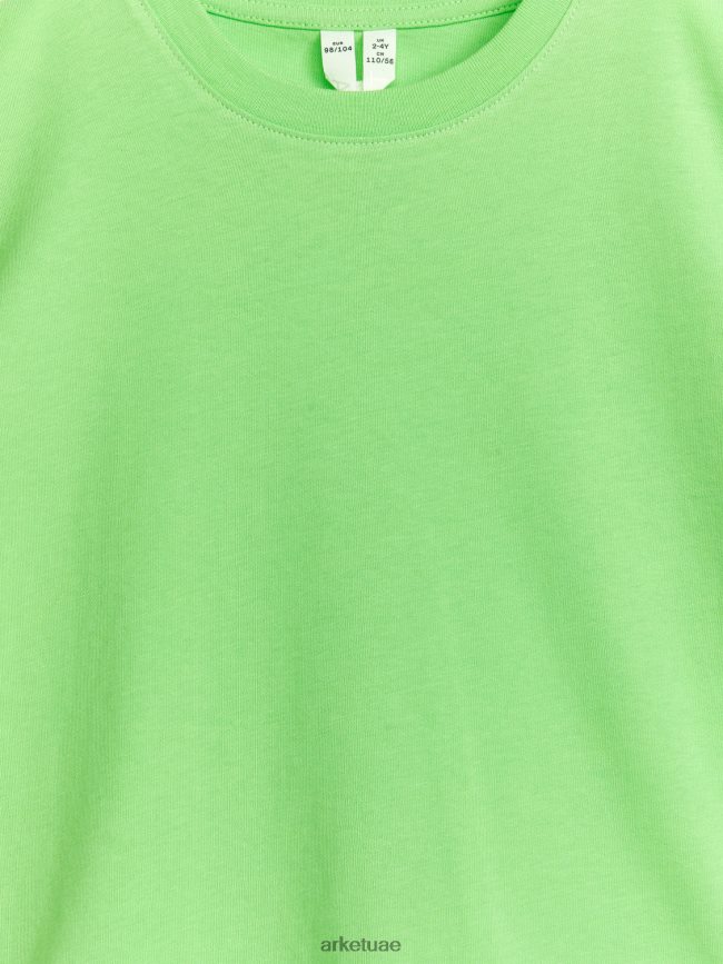 ملابس عبد اللطيف ARKET أطفال تي شيرت برقبة دائرية اخضر فاتح BXB8481472