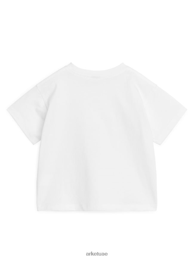 ملابس عبد اللطيف ARKET أطفال تي شيرت خفيف الوزن أبيض BXB8481525