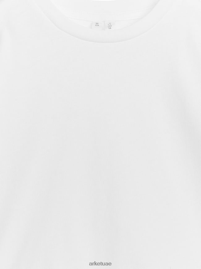 ملابس عبد اللطيف ARKET أطفال تي شيرت خفيف الوزن أبيض BXB8481525