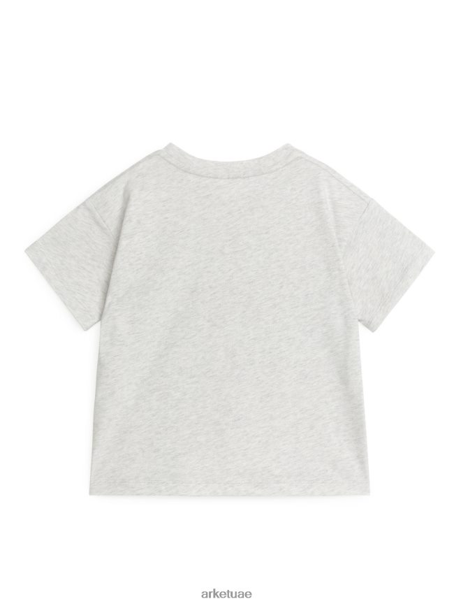ملابس عبد اللطيف ARKET أطفال تي شيرت خفيف الوزن مزيج رمادي فاتح BXB8481519