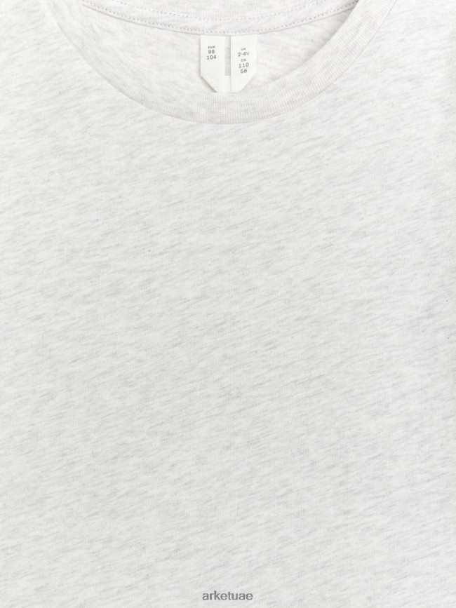 ملابس عبد اللطيف ARKET أطفال تي شيرت خفيف الوزن مزيج رمادي فاتح BXB8481519