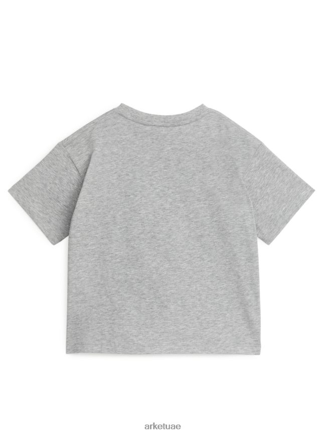 ملابس عبد اللطيف ARKET أطفال تي شيرت كبير الحجم رمادي/شعاب مرجانية BXB8481462