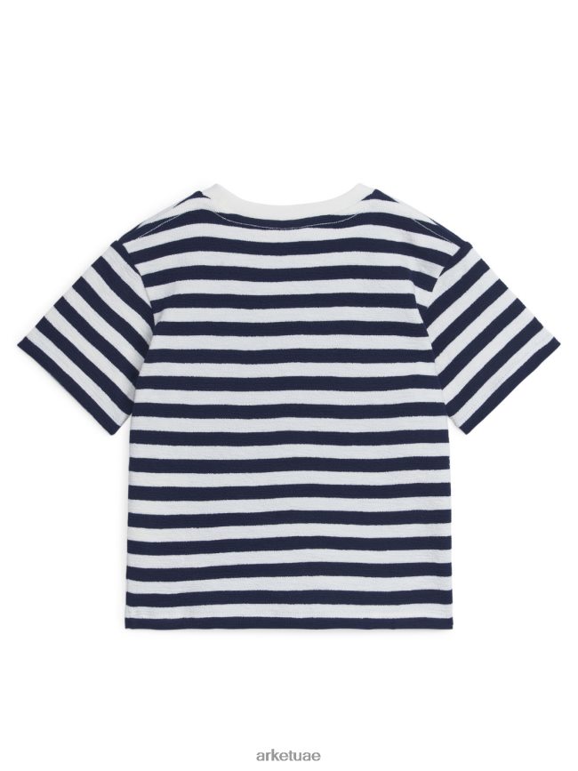 ملابس عبد اللطيف ARKET أطفال تي شيرت محكم خطوط زرقاء BXB8481460