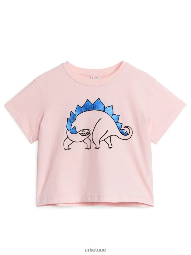 ملابس عبد اللطيف ARKET أطفال تي شيرت واسع بيج/دينو BXB8481510