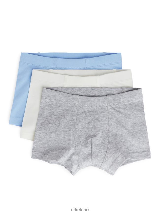 أزرق/رمادي فاتح/أبيض