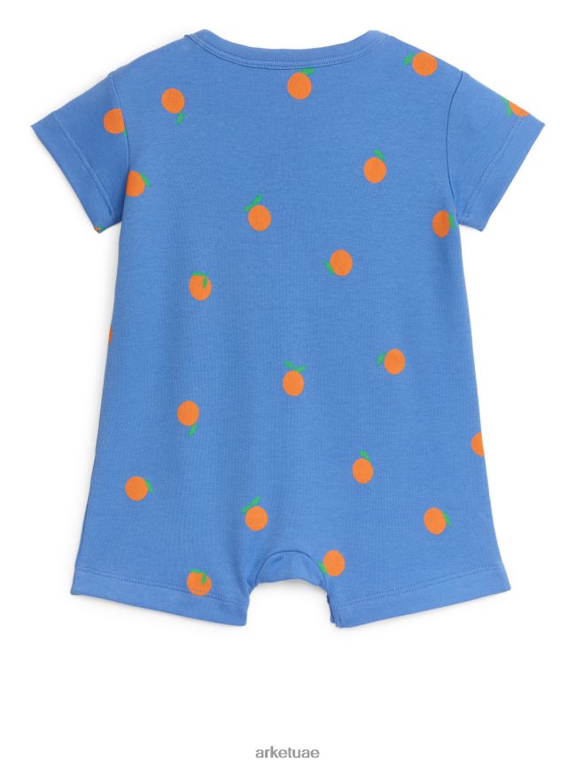 ملابس عبد اللطيف ARKET أطفال رومبير جيرسي قصير أزرق/برتقالي BXB8481695