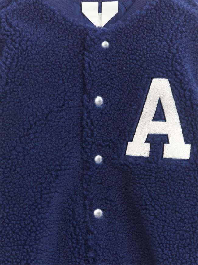 ملابس عبد اللطيف ARKET أطفال سترة اسكواش كومة كبيرة الحجم أزرق أبيض BXB8481677