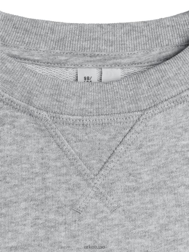 ملابس عبد اللطيف ARKET أطفال سترة برقبة دائرية مزيج الرمادي BXB8481529