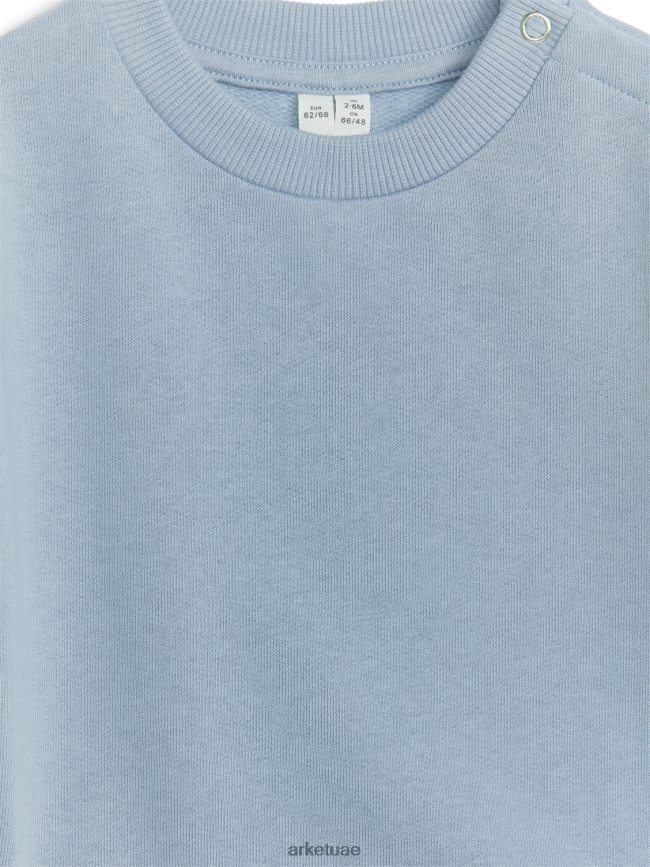 ملابس عبد اللطيف ARKET أطفال سترة قطن أزرق مغبر BXB8481687