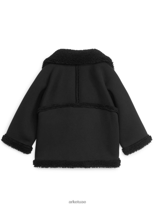 ملابس عبد اللطيف ARKET أطفال سترة كومة أسود BXB8481676
