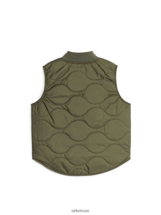 ملابس عبد اللطيف ARKET أطفال سترة مبطن الكاكي الأخضر BXB8481674