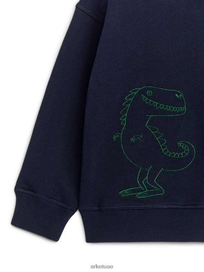 ملابس عبد اللطيف ARKET أطفال سترة مطرزة أزرق أخضر BXB8481503