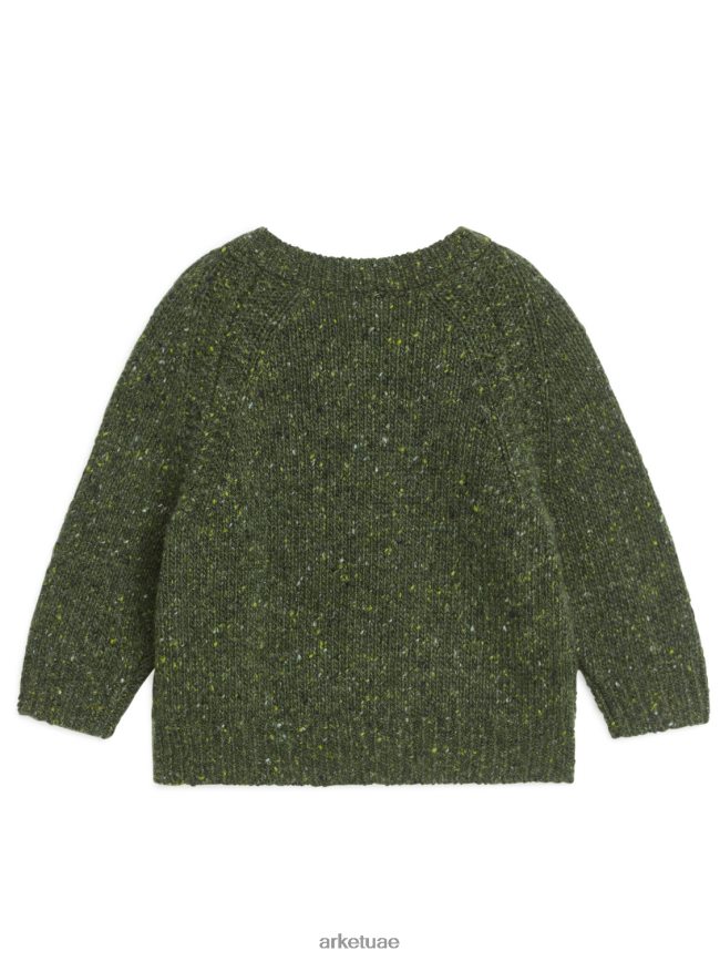 ملابس عبد اللطيف ARKET أطفال سترة من الصوف أخضر/نيبس BXB8481763