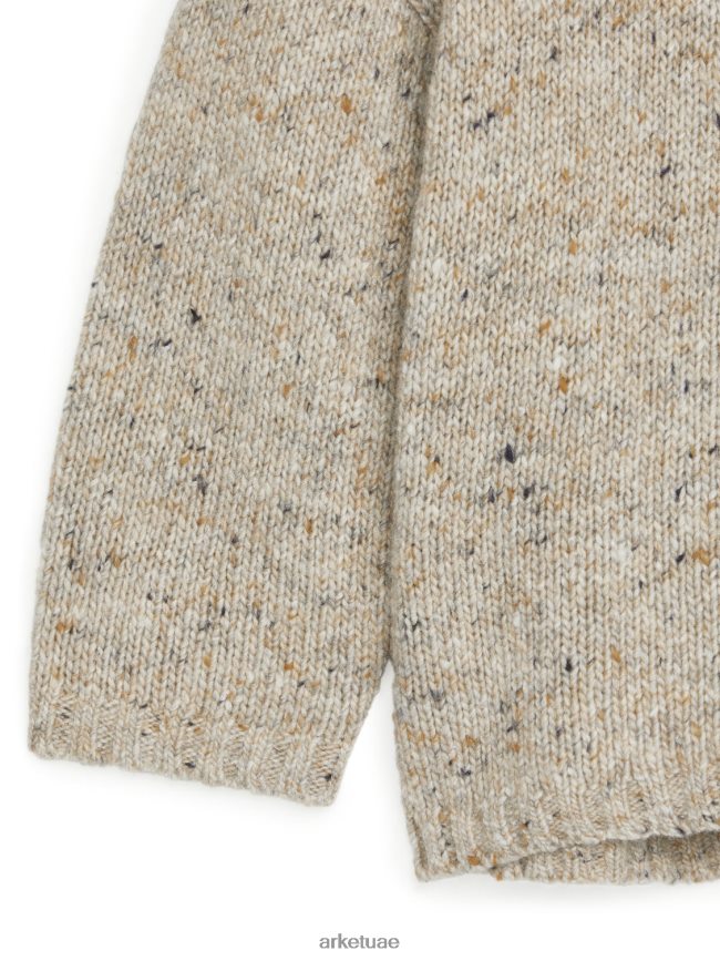 ملابس عبد اللطيف ARKET أطفال سترة من الصوف مزيج البيج BXB8481622