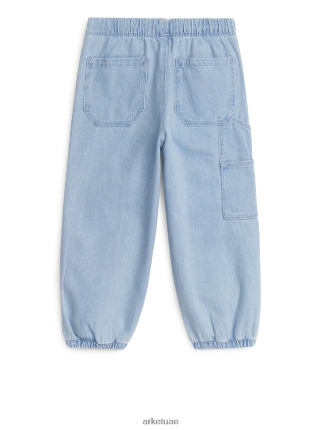 ملابس عبد اللطيف ARKET أطفال سراويل الدنيم المفيدة أزرق BXB8481569