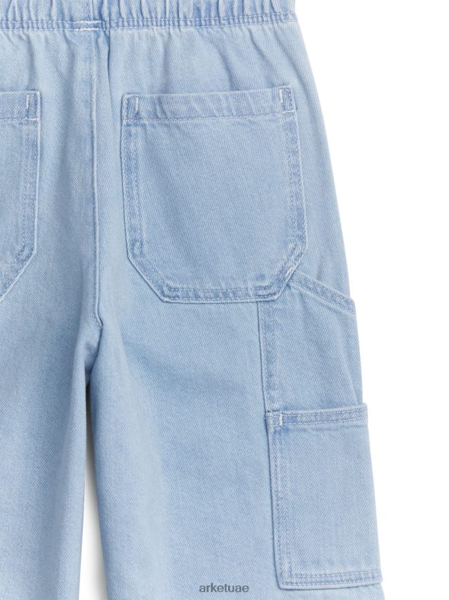 ملابس عبد اللطيف ARKET أطفال سراويل الدنيم المفيدة أزرق BXB8481569